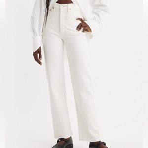 Levi‘s Ribcage Straight Ankle Length - White